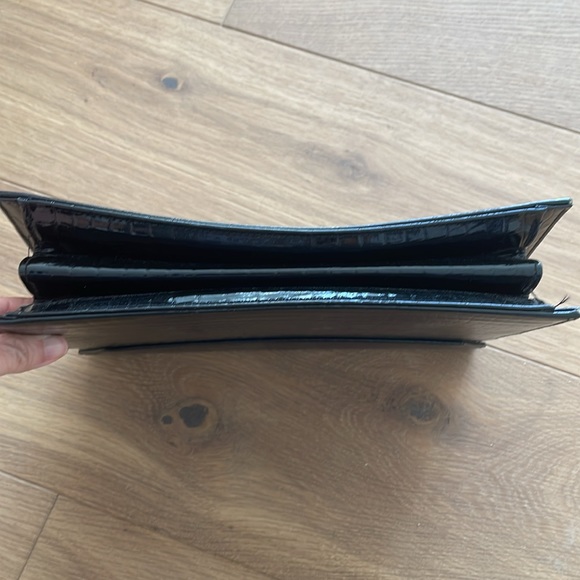 Vintage 1940s Black Alligator Clutch Bag - Picture 5 of 7